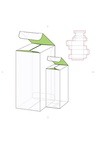 包装盒平面图与展开图解析