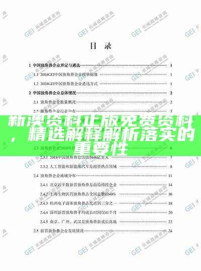 正版资料及权威资料